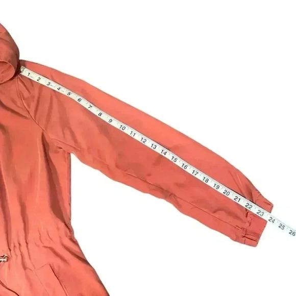 BKE Cinched Waist Tie Back Lightweight Jacket Color Rust Orange Size Small Used - Picture 11 of 13